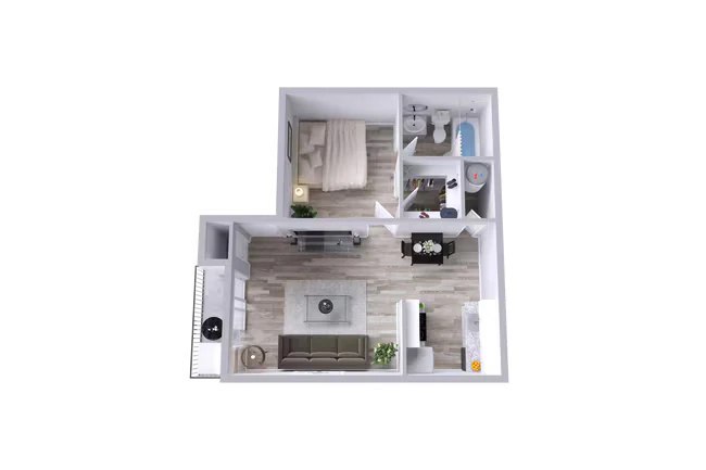 A1 | 1 Bed | 1 Bath 1059 floor plan